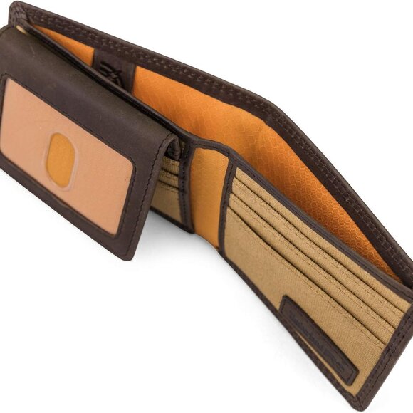 Elegant Men's Leather RFID Wallet - Compact Design with Removable Card Carrier - Picture 6 of 7